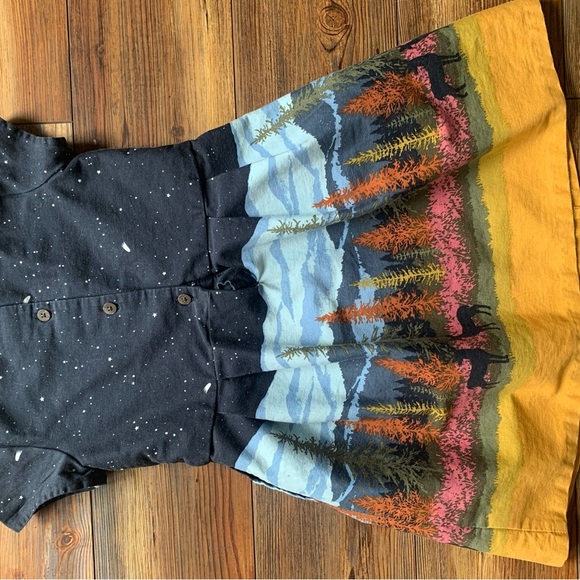 Genuine Kids By Oshkosh Woodland Forest Starry Night 5T Dress - Picture 4 of 11